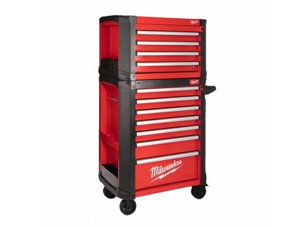 VERKTØYVOGN 11 SKUFFER TOOLGUARD™ 30" / 78 CM topp og bunnvogn - Milwaukee 