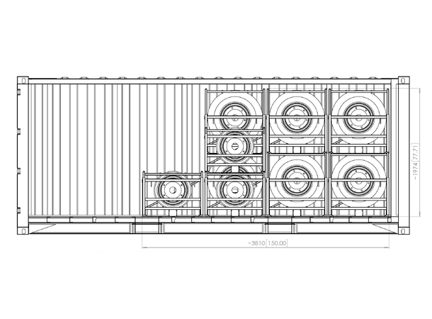 DEPLOYMENT CAGE MAIN/NOSE AC WHEELS For Container, storage, WST XS 