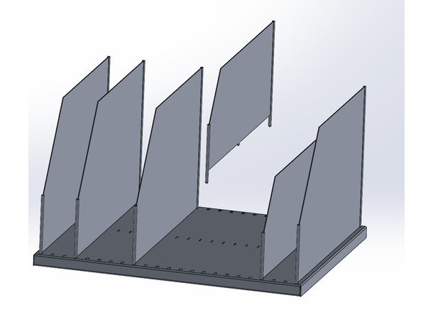 RACKING STORAGE AIRCRAFT SERVICE MODULES RAL 7016, Storage racking, aircraft part 
