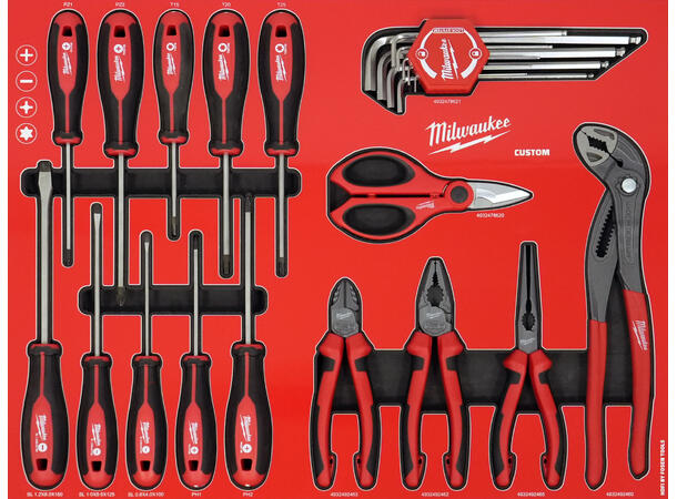 TANG- OG SKRUTREKKERSET TOOLGUARD™ 16DEL HDFI - Milwaukee Custom 