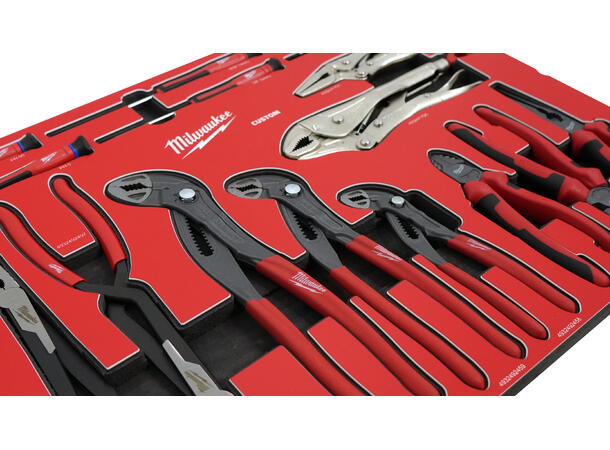 TANG- OG SKRUTREKKERSET TOOLGUARD™ 16DEL HDFI - Milwaukee Custom 