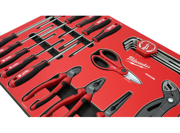 TANG- OG SKRUTREKKERSET TOOLGUARD™ 16DEL HDFI - Milwaukee Custom 