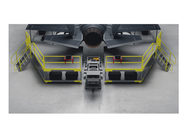 F-35 REAR MAINTENANCE DOCKING SYSTEM F-35 Tail section, FTC 