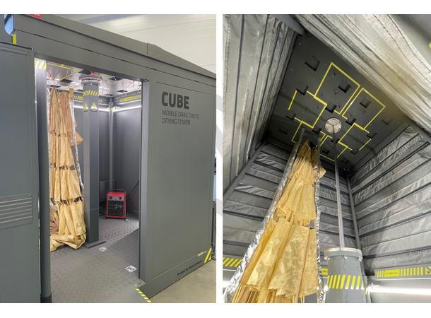 DRAG CHUTE CUBE MOBILE DRYING TOWER For F-35 Drag Chutes x 6 ea. 