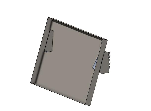 STÅLHYLLE SKRÅSTILT 900X600MM M/OPPKANT 54mm oppkant,  Systemvegg, S6502-B - FTC 