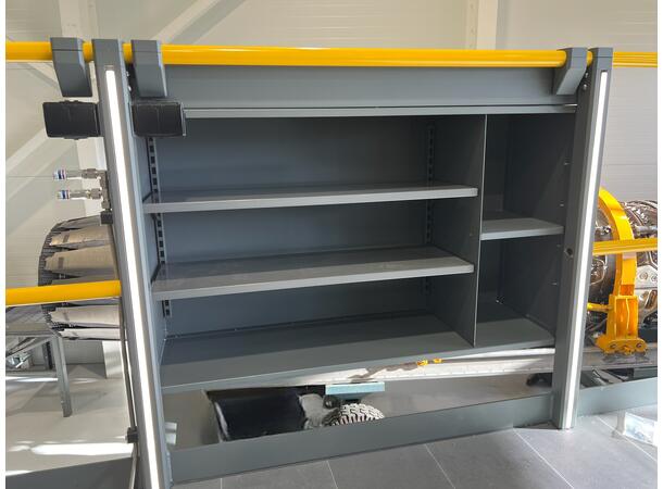 CABINET FOR RAILING FUSELAGE STAND Powdercoated, Service maintenance moduls