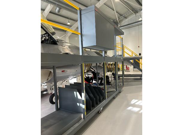 CABINET FOR RAILING SERVICE MODULES Powdercoated, Service maintenance moduls 
