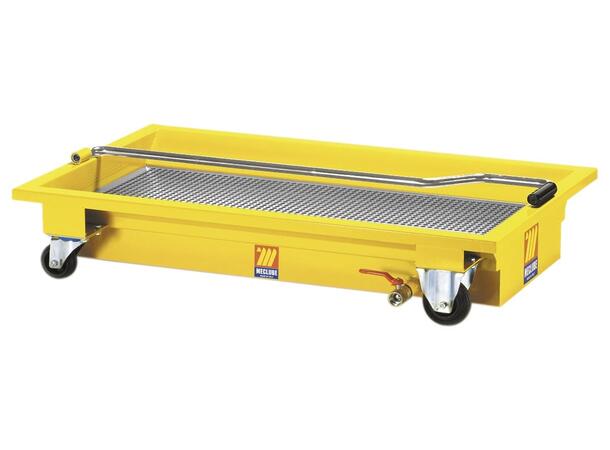 OLJEOPPSAMLER LAVTBYGGENDE HJUL 60L 60 liter, drenering, Hjulbase 