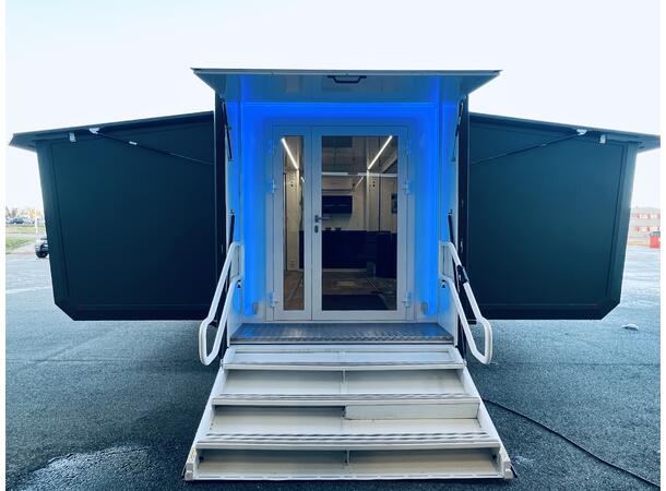 MOBILE FLEXMODULE TRAILER EXT. DEFENCE 3 in 1 solution, 3500 kg, 28m2 