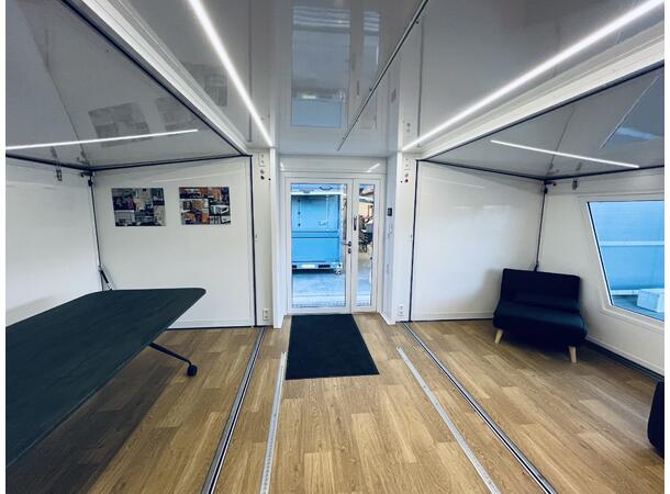 MOBILE FLEXMODULE TRAILER EXT. DEFENCE 3 in 1 solution, 3500 kg, 28m2 