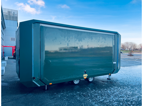 MOBILE FLEXMODULE TRAILER EXT. DEFENCE 3 in 1 solution, 3500 kg, 28m2 