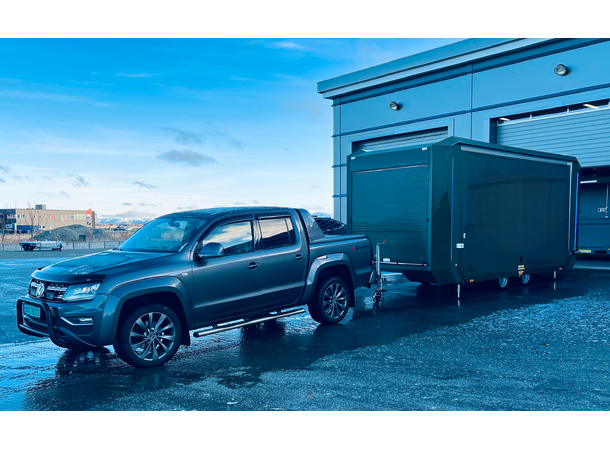 MOBILE FLEXMODULE TRAILER EXT. DEFENCE 3 in 1 solution, 3500 kg, 28m2 