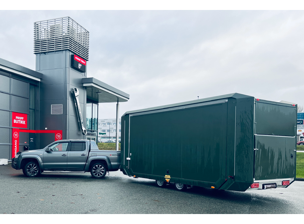 MOBILE FLEXMODULE TRAILER EXT. DEFENCE 3 in 1 solution, 3500 kg, 28m2 