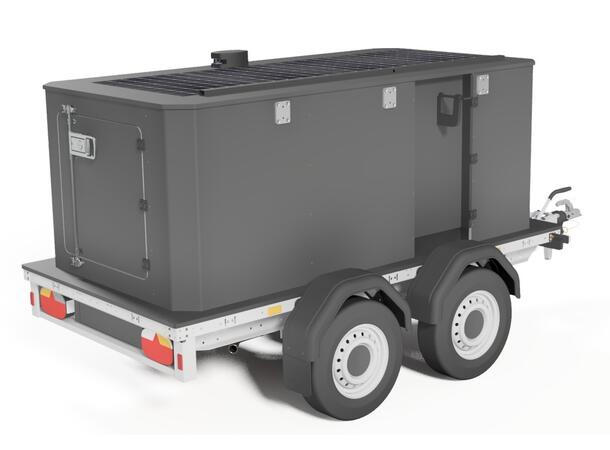 MOBILE POWER UNIT 1000 TRAILER Hybrid Generator, UPS, Green Energy 