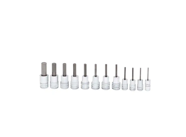 PIPESETT INNV. 6KANT 1/4, 3/8" DR TOMMER 212EFTAY - 12 Deler - Snapon 