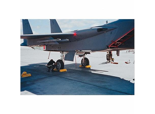 AIRCRAFT WHEEL CHOCK Size: 200 x 150 x 500mm 