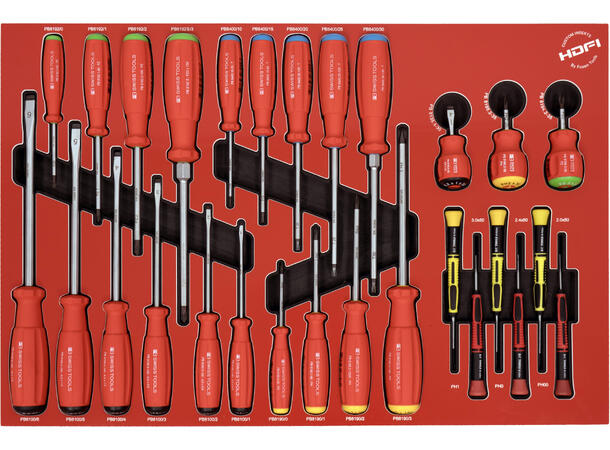 SKRUTREKKERSETT 26 DELER 24D DE størrelse 575 x 380mm - FTC 