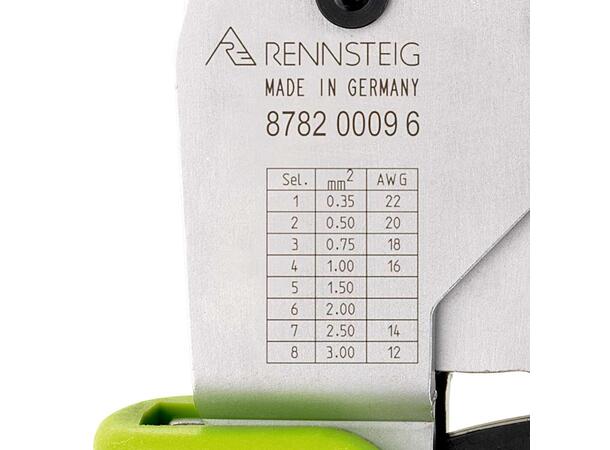 KRYMPETANG FOR DT KONTAKTER 8782 0009 6 Rennsteig 