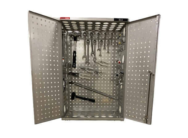 VERKTØYSKAP SYREFAST B600 x D400 x H1800mm AISI 316L, Sanitær 