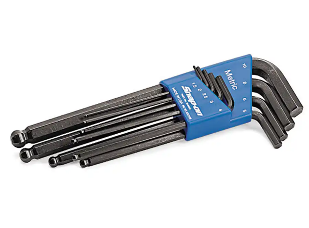L-NØKKELSETT 1.5-10MM SEKSKANT M/KULE BHM9A - 9 Deler - Snapon 