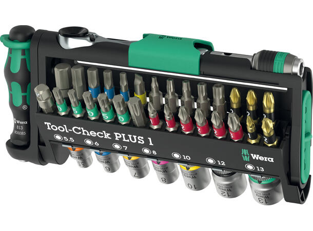 PIPESETT 1/4" TOOL-CHECK PLUS 1 39 deler - Wera 