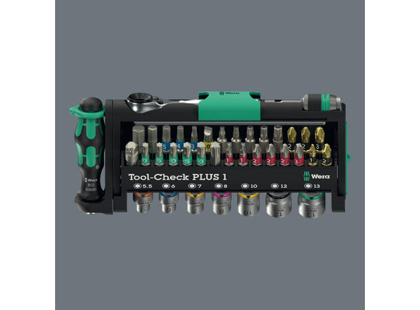 PIPESETT 1/4" TOOL-CHECK PLUS 1 39 deler - Wera 