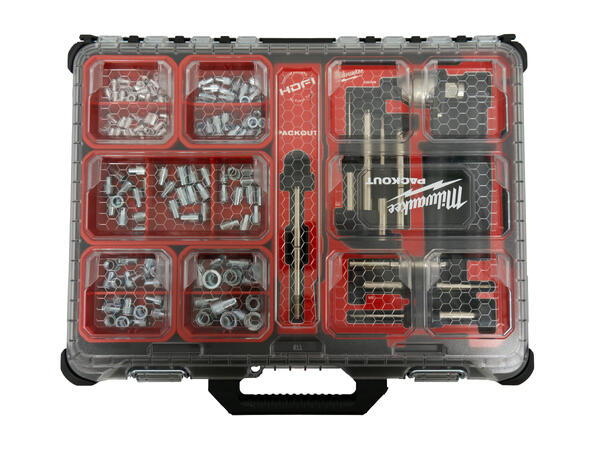 BLINDMUTTERSKRALLE  M5-M12 I  PACKOUT™ RIV906 - TILBEHØRSKOFFERT SLIM - FTC 
