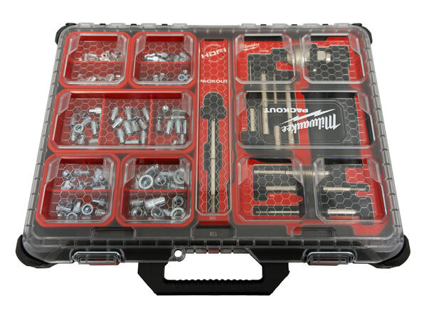 BLINDMUTTERSKRALLE  M5-M12 I  PACKOUT™ RIV906 - TILBEHØRSKOFFERT SLIM - FTC 