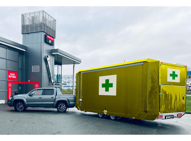 MOBILE FLEXMODULE TRAILER EXT. FIRST AID 3 in 1 solution, 3500 kg, 28m2 