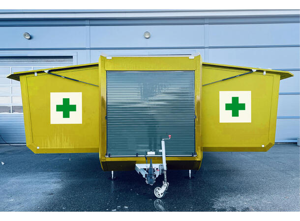 MOBILE FLEXMODULE TRAILER EXT. FIRST AID 3 in 1 solution, 3500 kg, 28m2 