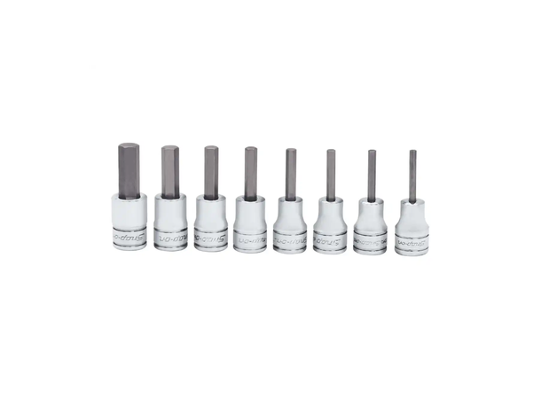 PIPESETT INNV. SEKSKANT 3/8" DR. TOMMER 208EFAY - 8 Deler - Snapon 