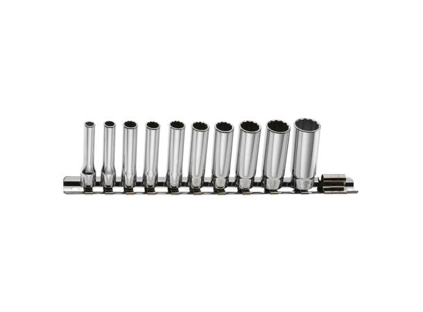 PIPESETT LANG 3/8" TOLVKANT AF 8 DELER 1/4" - 11/16" - Facom 