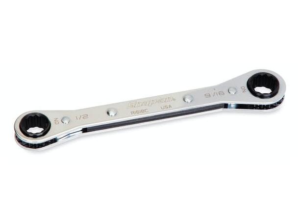 SKRALLENØKKEL 1/2 - 9/16" 0° OFFSET R1618C - Snapon 