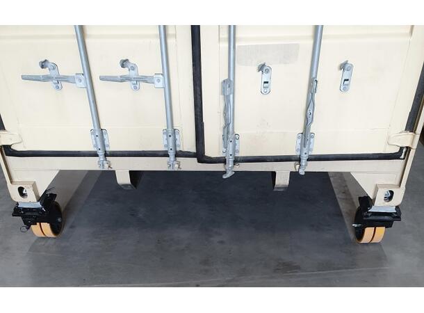 HJUL FOR CONTAINER 300X70+70MM 4 tonn poliuretan sort, Fosen Tools 