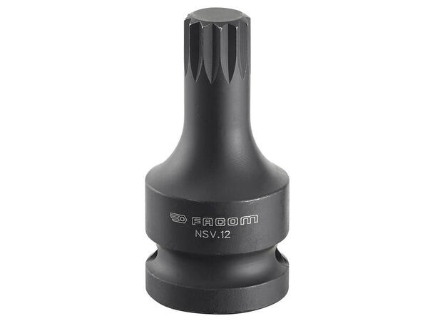 KRAFTPIPE 1/2" SPLINE M10 50mm lengde - Facom 