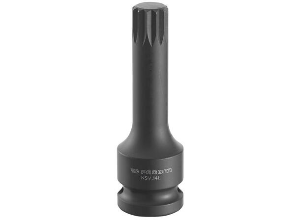 KRAFTPIPE LANG 1/2" SPLINE M16 78mm lengde - Facom 