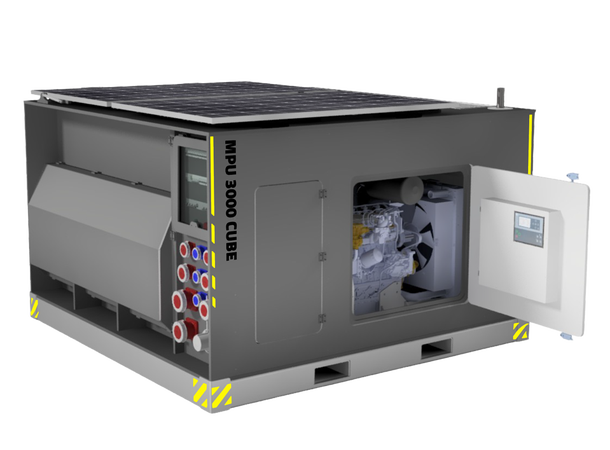 POWER CUBE HYBRID 3000 GREEN ENERGY Generator, UPS & Solarpanels 