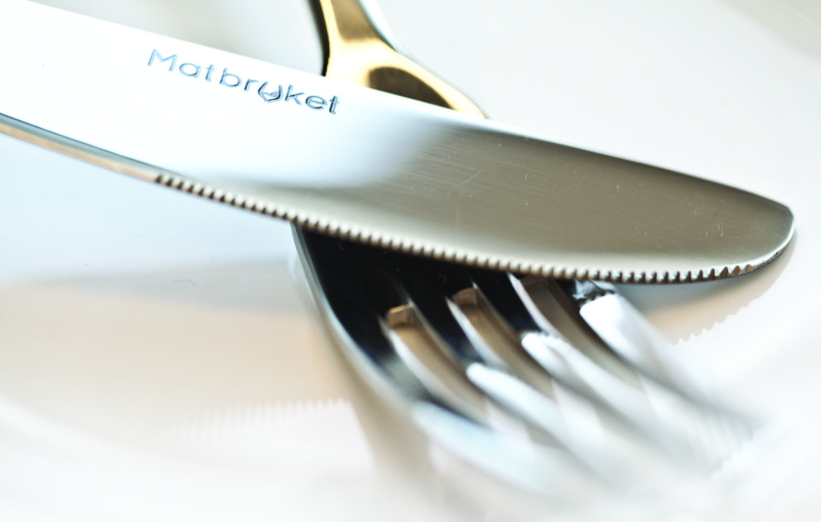 Lasermerking på bestikk