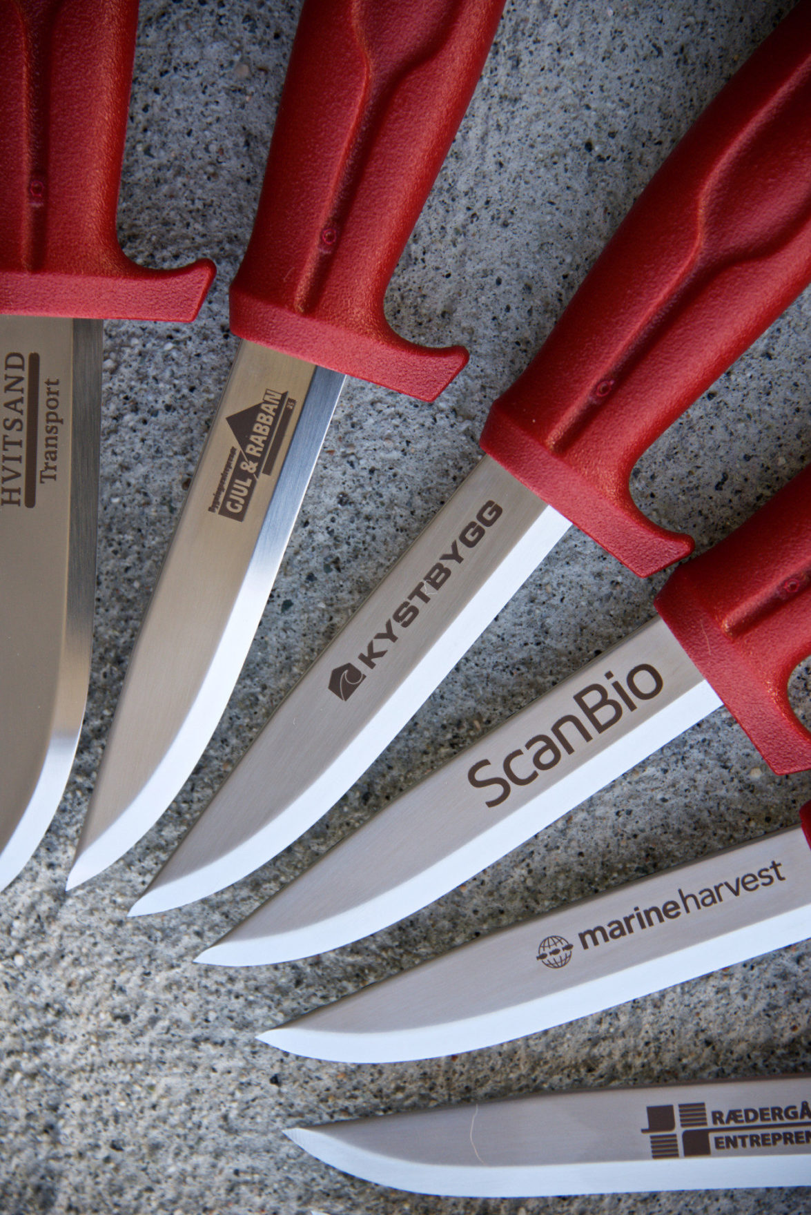 Lasergravert knivserie