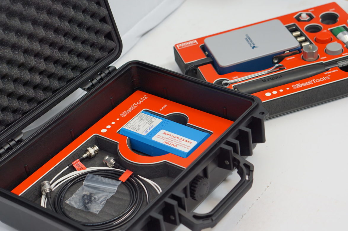 Måleutstyr beskyttet med lokkskum