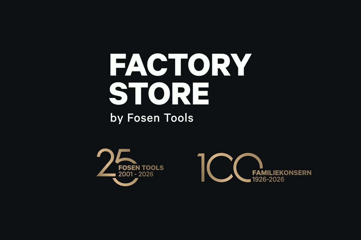 Factory Store by Fosen Tools, 25 år og hundre år i familiekonsernet